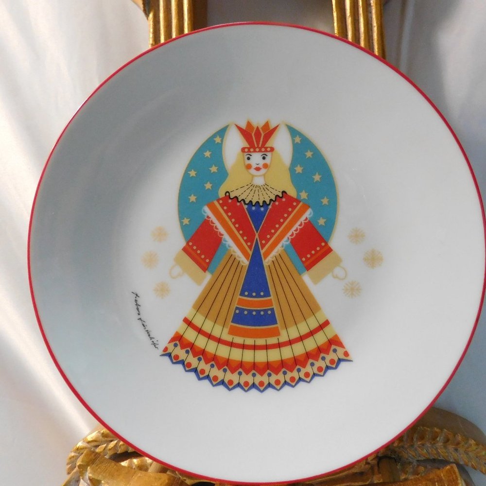 Barbara Furstenhofer Bavaria Western Germany Angel Wall Plate VINTAGE